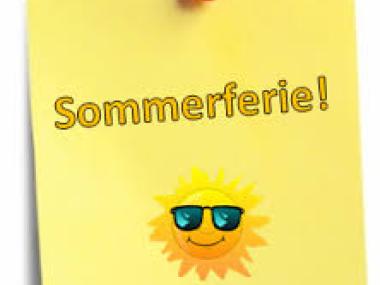 Vi holder sommerferie
